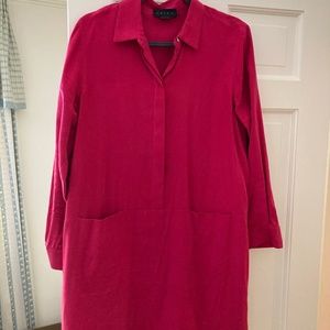 Hatch pink shirt dress